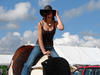Egton Show mechanical bull ride
