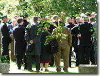 Phil Bellamy's funeral