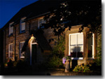 Glendale House at night
