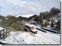 Goathland station in the snow