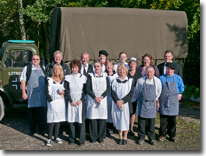 Staff at the Cafe Allee du Bois, Le Vishan