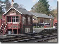 Platform and signal box