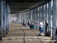 Fishing from Whitby Jetty