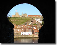 Whitby, through the arch