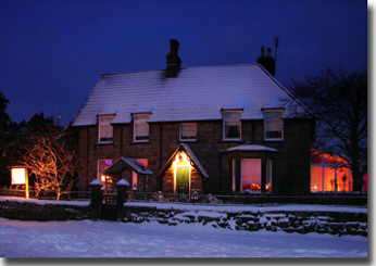Glendale House in the snow